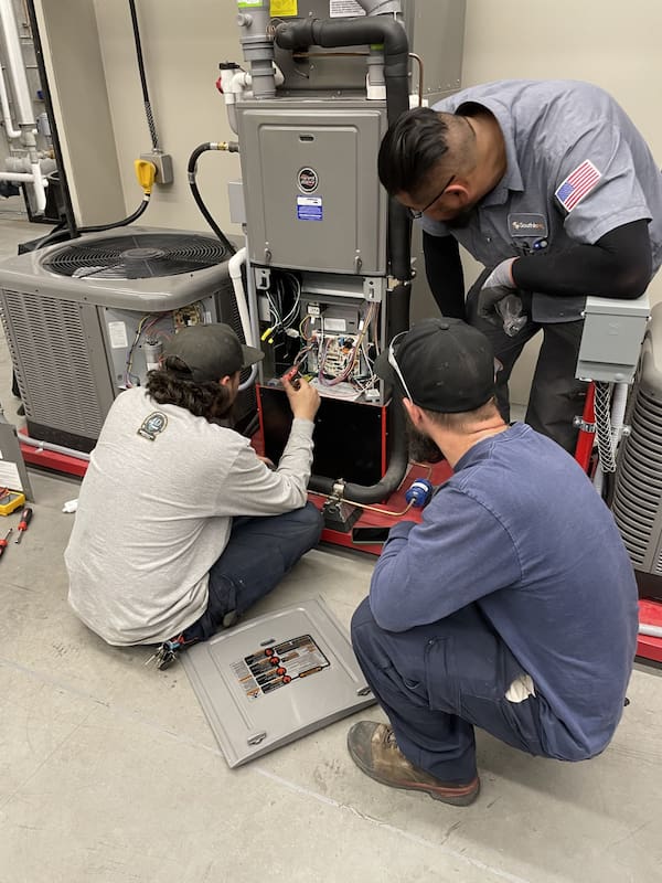 Technician Repairing the Machine